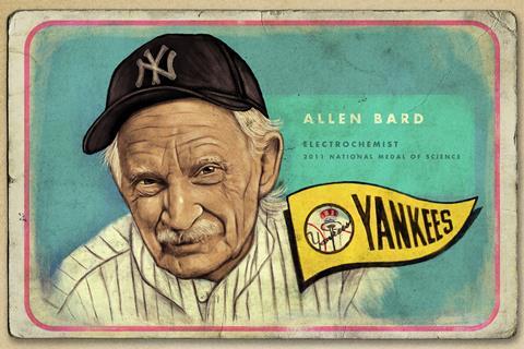 An illustrated portrait of Allen Bard