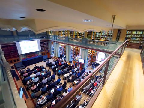 Faraday Discussion in the library at Burlingtom House