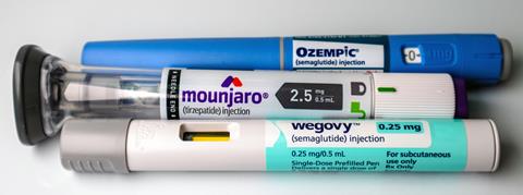 Ozempic, Mounjaro and a Wegovy pen