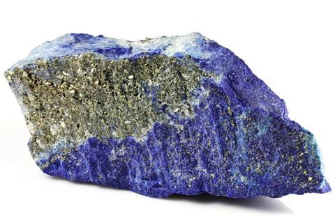 Lapis lazuli from Badakhshan province, Afghanistan