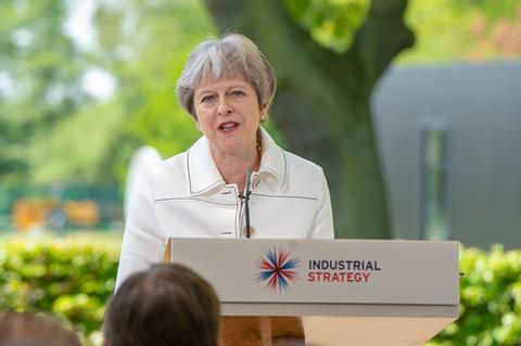 Prime Minister Theresa May visiting Jodrell Bank to outline the government's modern Industrial Strategy, 21 May 2018