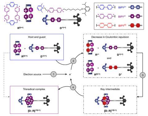 Design of an electron-catalysed molecular recognition process