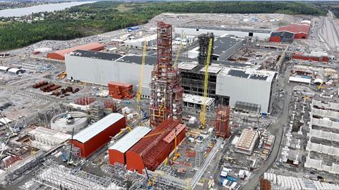 Stegra furnaces under construction