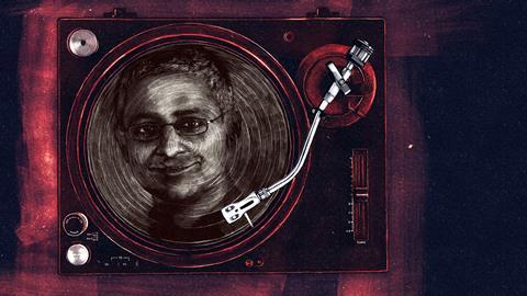 An illustrated portrait of Shankar Balasubramanian