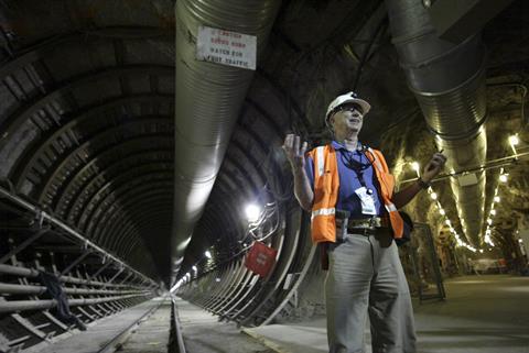 Worker at the Yucca Mountain Project