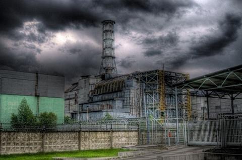 This is a picture of the HDR technology of the Sarcophagus in the Chernobyl Zone.