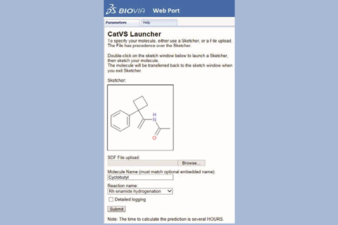 An image showing a screen Shot for Webportal of CatVS