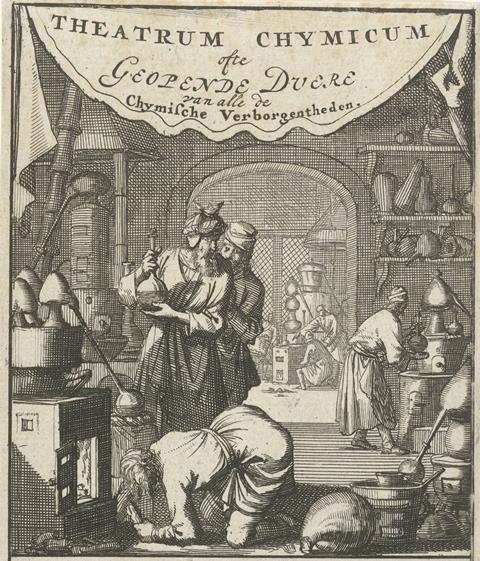 Figures in a laboratory