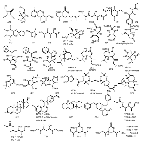 An image showing the set of 47 molecules 