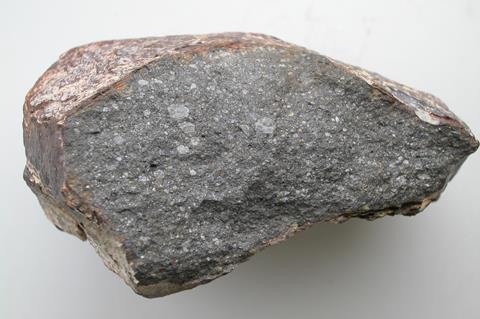 An image showing a piece of the meteorite Sahara 97096