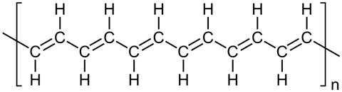 Polyacetylene skeletal structure