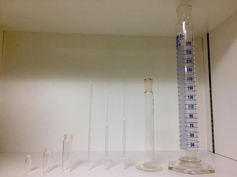 An image showing laboratory glassware