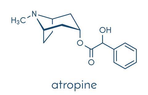 Atropine skeletal formula