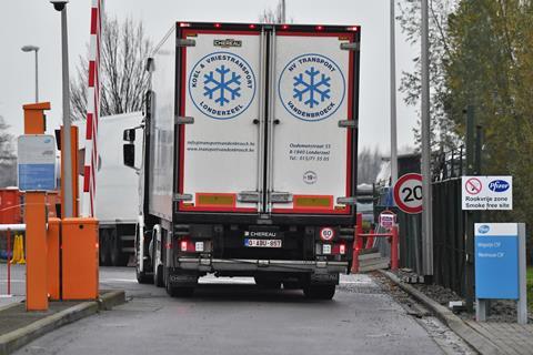 An image showing Pfizer vaccines being transported