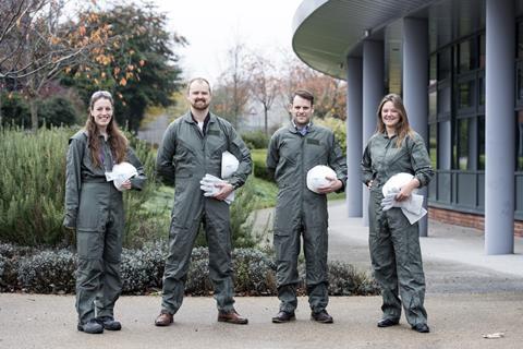 Team photo in standard safety kit