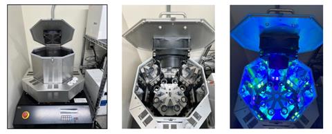 Photographs of the photo-irradiation apparatus used for the study