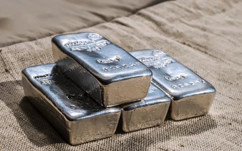 Cast silver bars