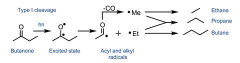 A scheme showing the type I cleavage