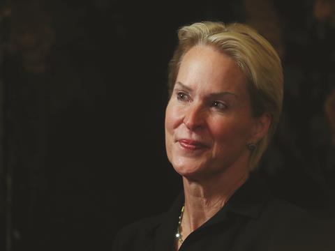 Frances Arnold at a celebratory press conference at Caltec, 3rd October 2018