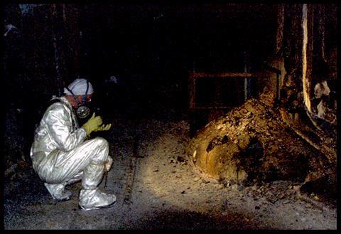 An image showing he Elephants Foot of the Chernobyl disaster
