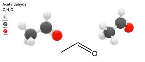Acetaldehyde molecular formula