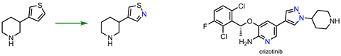 A scheme showing single atom exchanges