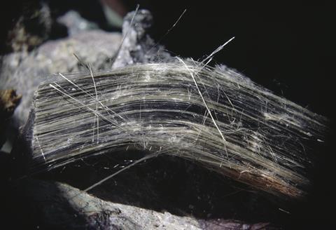 Asbestos fibers