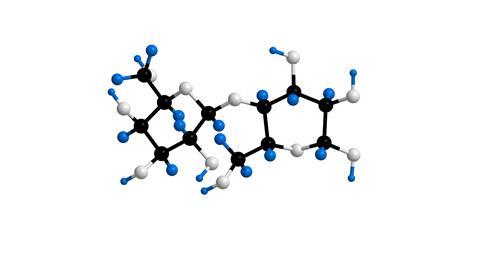 Molecular structure of lactose 