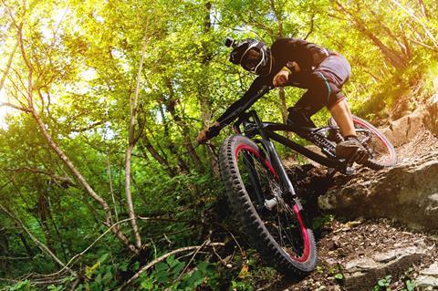 Cyclist on a mountain bike