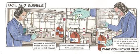 On the spot web comic Boil and bubble