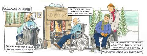 On the spot web comic warming fire