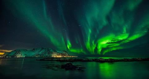 Aurora over the Lofoten islands
