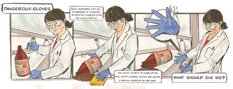 On the spot web comic dangerous gloves