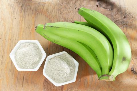 Green bananas and flour