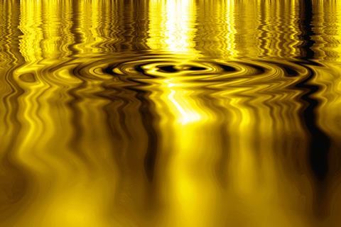 An image showing liquid gold