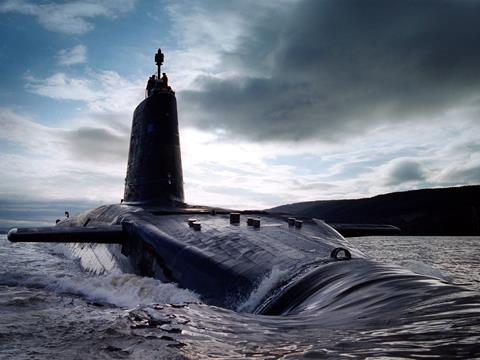 HMS Victorious photographed in the Clyde estuary, 2003