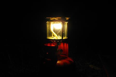 Close up of a gaslight