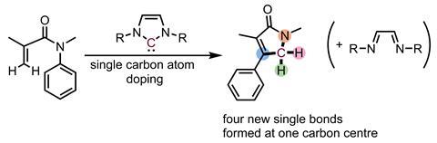 Cuatro nuevos enlaces a un átomo de carbono, en un solo paso |  Buscar