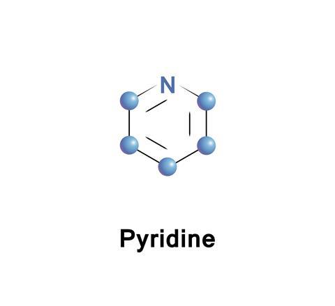 Pyridine skeletal formula