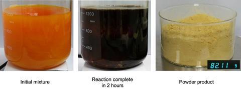 Image showing the COP-150 synthesis at small scale