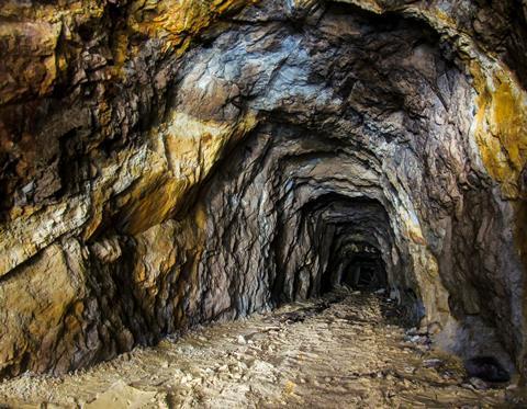 An abandoned uranium mine