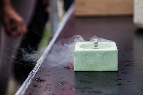 Superconductivity demonstrated through a levitating magnet