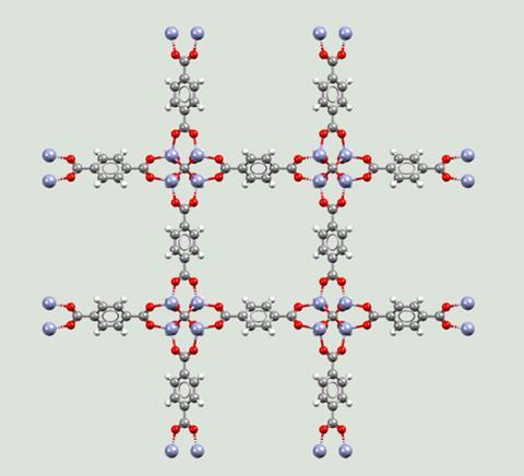 Crystal structure of MOF-5