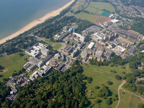 Swansea University's Singleton campus from the air