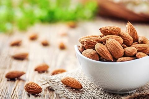 A bowl of almonds