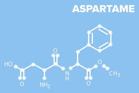 Aspartame skeletal structure