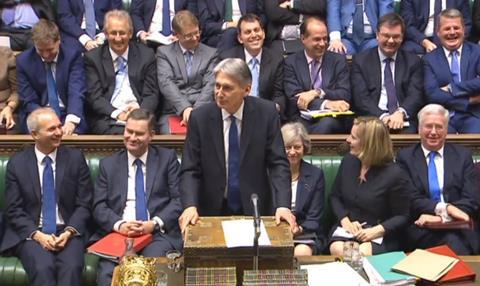Chancellor Philip Hammond delivers his Autumn Statement in the House of Commons, London.