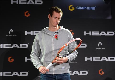 Andy Murray with racket