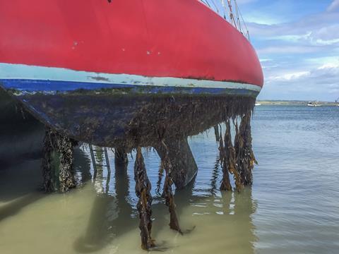 Heavily fouled hull