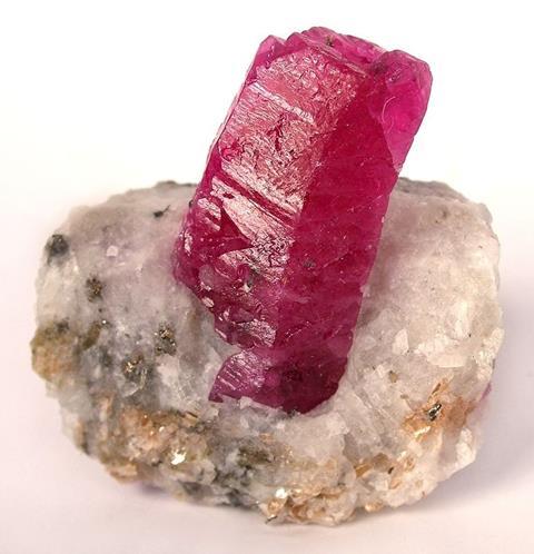 Corundum (Var.: Ruby)